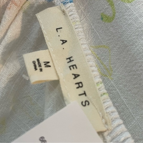 ☀️ NWT Pacsun White Doodle Mini Sun Dress | L.A. Hearts Swimsuit Coverup - Picture 7 of 8